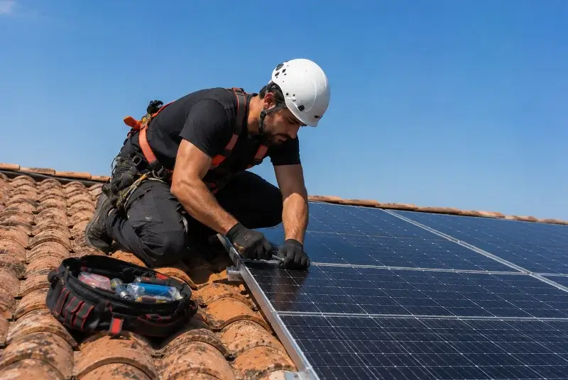 Maintenance et monitoring de panneaux solaires à Flayosc
